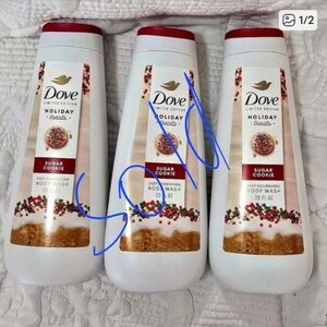 Dove Holiday Treats Sugar Cookie Body Wash - White and Red